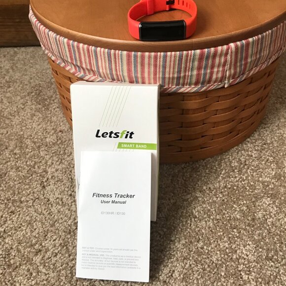 NWOT Letsfit Fitness Tracker Orange Smart  Band - Picture 4 of 6